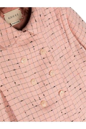 Light pink wool blend coat GUCCI KIDS | 741311XWAX55152